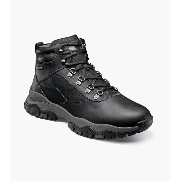 Florsheim Boots Mens 8.5 Xplor Plain Toe Alpine Black Leather Waterproof NEW main image 11